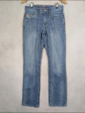 Cinch Ian Slim Fit Bootcut Jeans Men's Size 29x36 Light Wash Western Denim